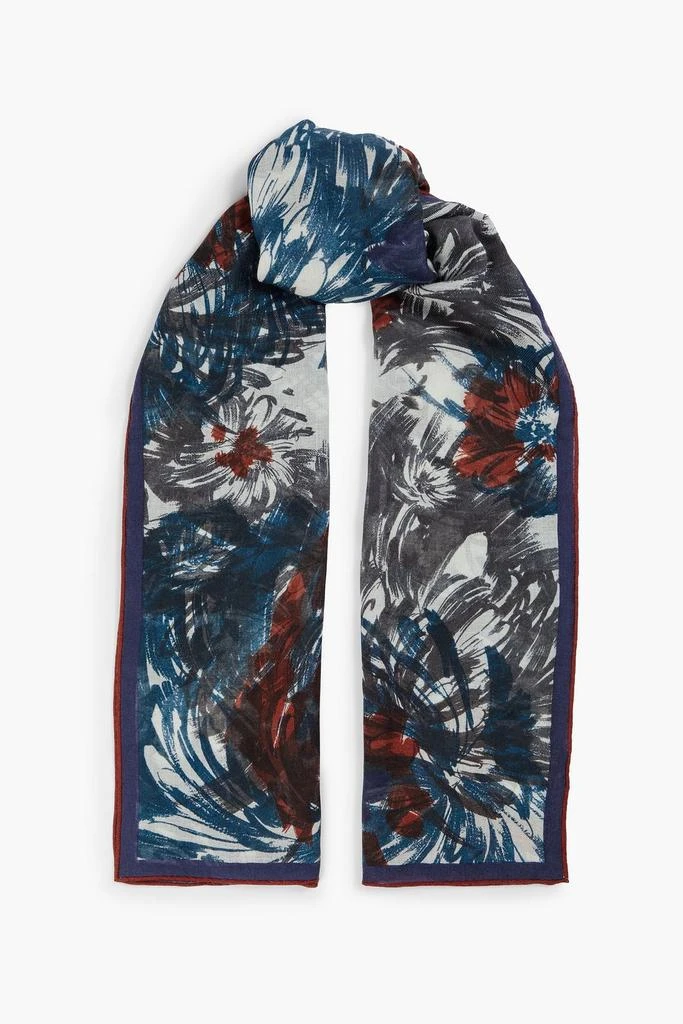 商品Loro Piana|Printed cashmere and wool-blend twill scarf,价格¥2837,第1张图片