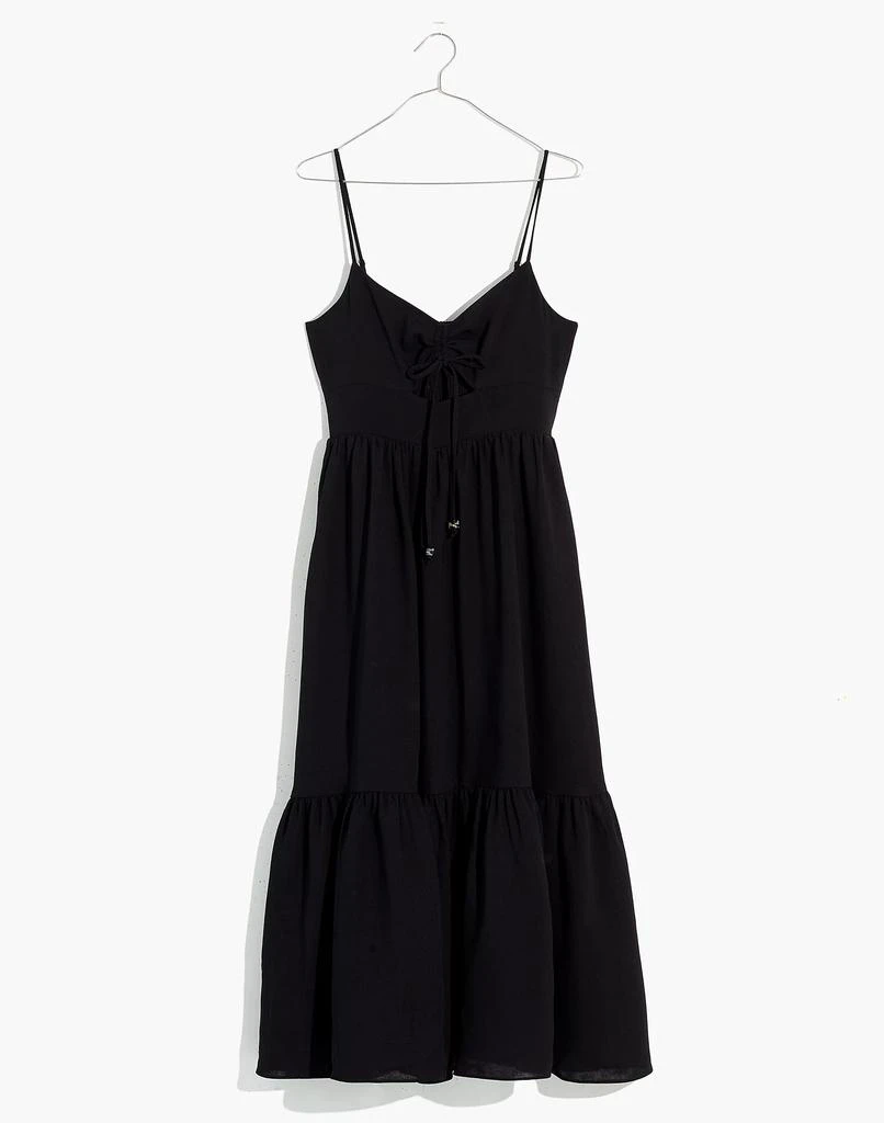 商品Madewell|Ruched Keyhole Tiered Midi Dress,价格¥708,第5张图片详细描述