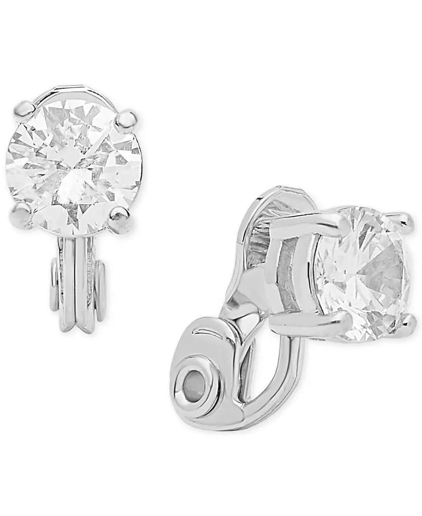 商品Anne Klein|Crystal Solitaire Clip-on Earrings 水晶耳夹,价格¥82,第1张图片