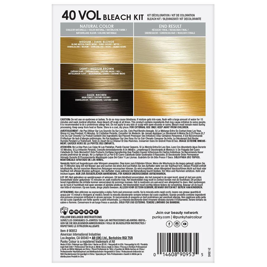 商品Punky Colour|40 Vol Bleach Kit,价格¥142,第4张图片详细描述