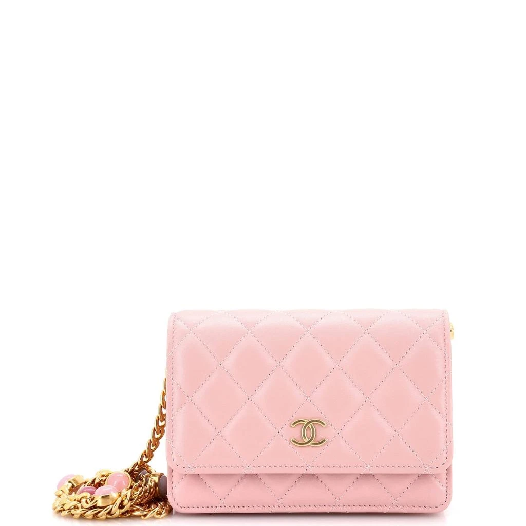 商品[二手商品] Chanel|Pearl Samba Resin Wallet on Chain Quilted Calfskin,价格¥35028,第1张图片