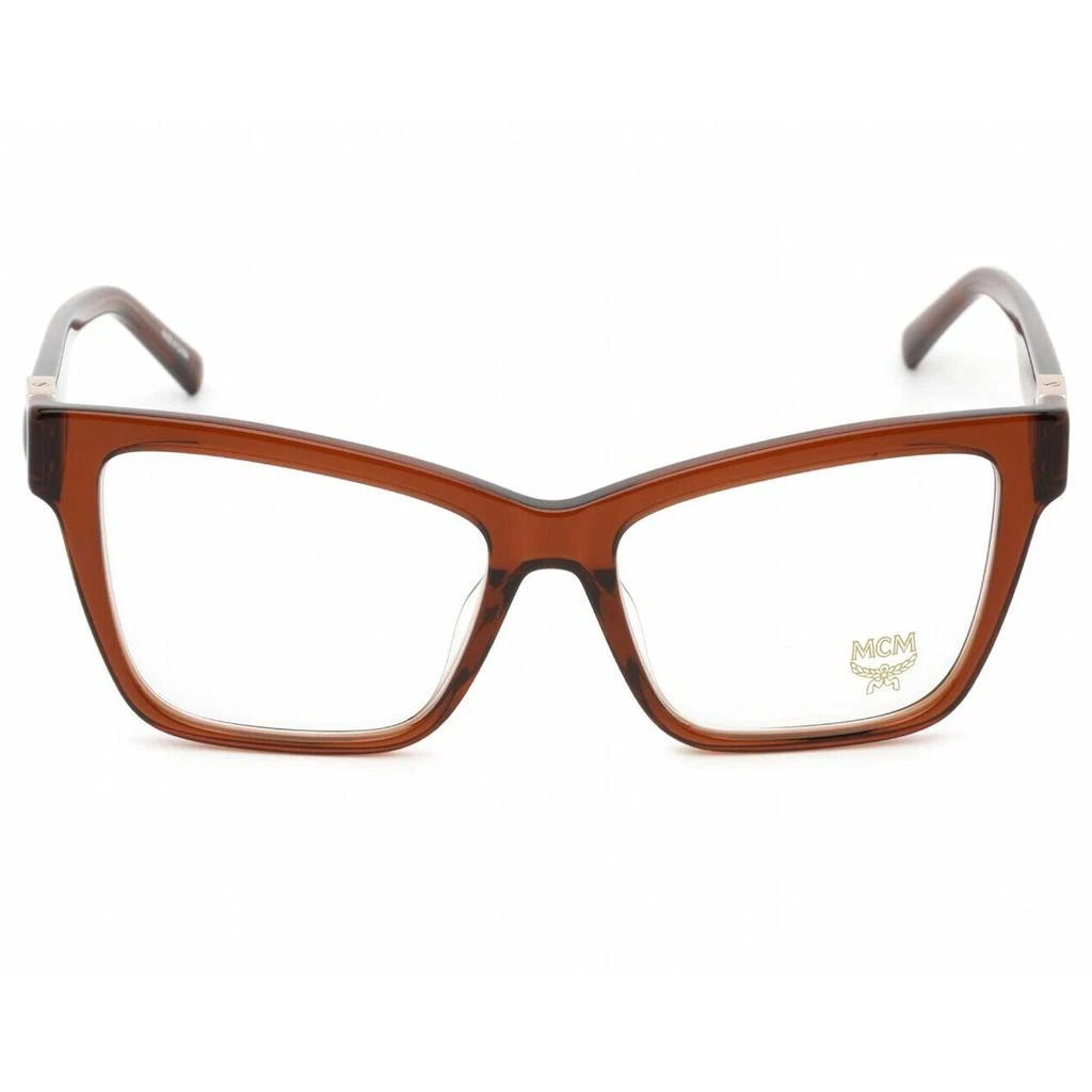 商品MCM|MCM Women's Eyeglasses - Brown Cat Eye Acetate Full-Rim Frame Clear Lens | MCM2719 210,价格¥395,第2张图片详细描述