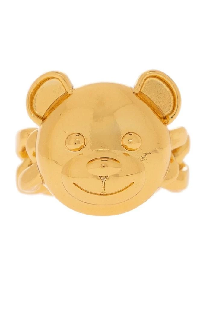 商品Moschino|Moschino Teddy Bear Logo-engraved Chain Ring,价格¥1441,第1张图片