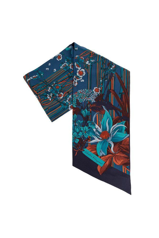 商品Salvatore Ferragamo|Salvatore Ferragamo Flora-Printed Scarf,价格¥959,第1张图片