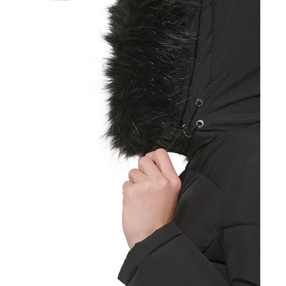Women's Faux-Fur-Trim Hooded Maxi Puffer Coat 商品