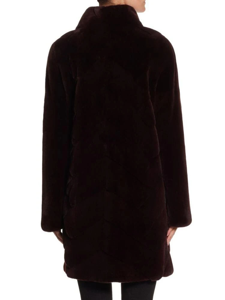 商品The Fur Salon|Three-Quarter Length Mink Velvet Coat,价格¥35941,第2张图片详细描述