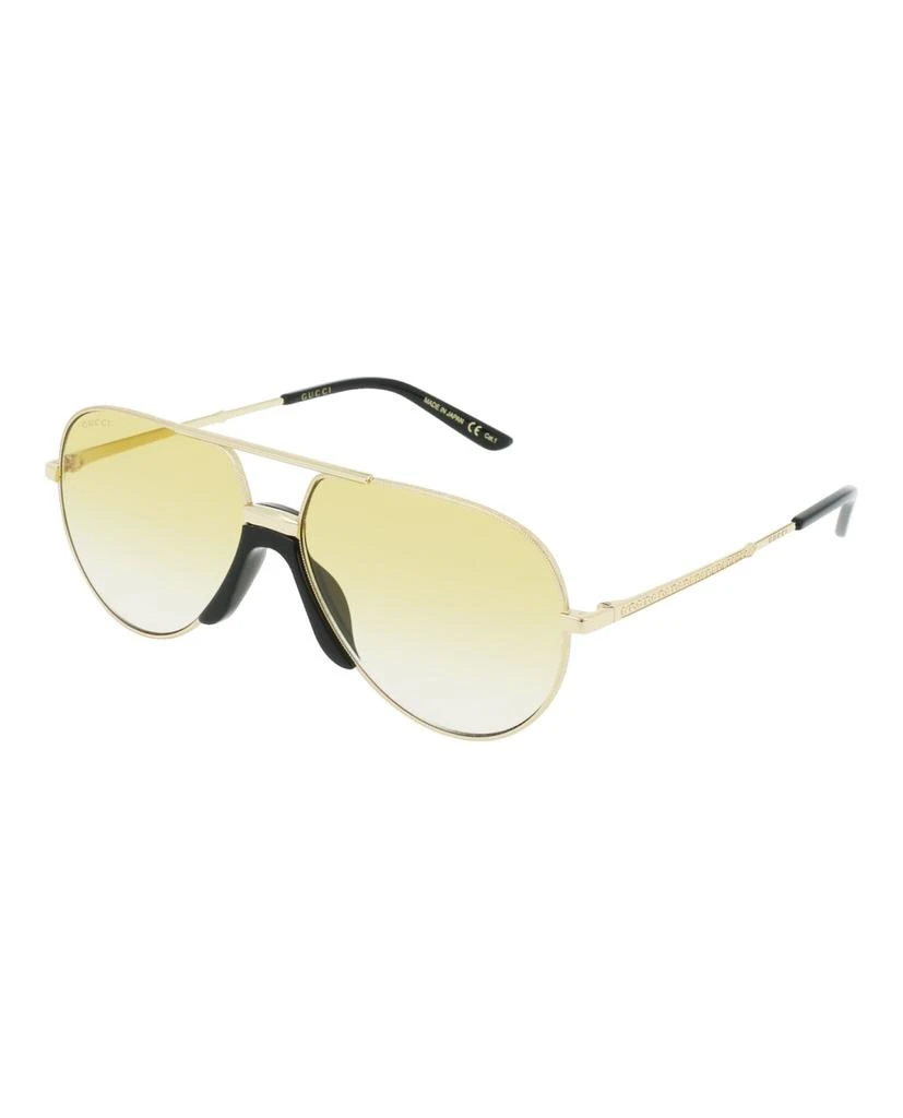 商品Gucci|Aviator-Frame Metal Sunglasses,价格¥1212,第2张图片详细描述