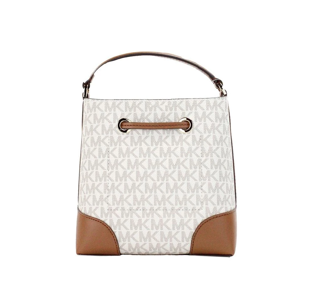 商品Michael Kors|Michael Kors Mercer Small ivory Signature Leather Bucket Crossbody Women's Bag,价格¥1774,第2张图片详细描述