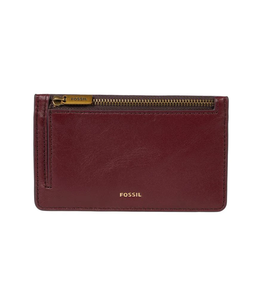 商品Fossil|Logan Leather Zip Card Case,价格¥236,第1张图片