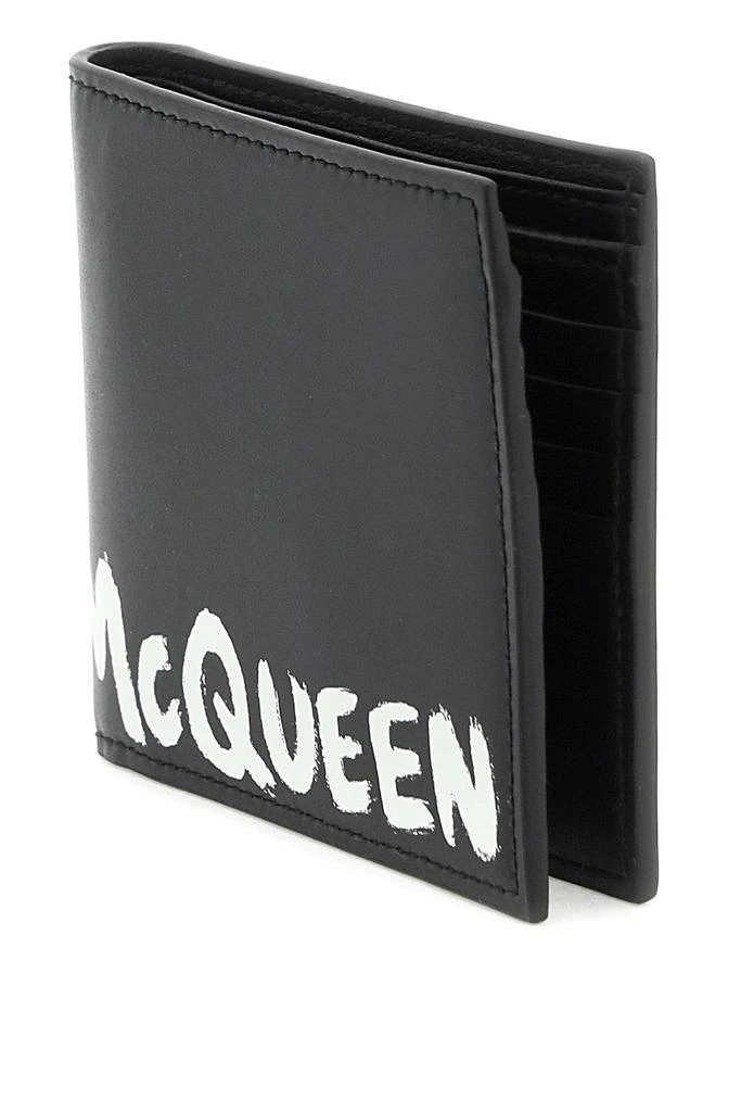 商品Alexander McQueen|'MCQUEEN GRAFFITI' BI-FOLD WALLET,价格¥683,第4张图片详细描述