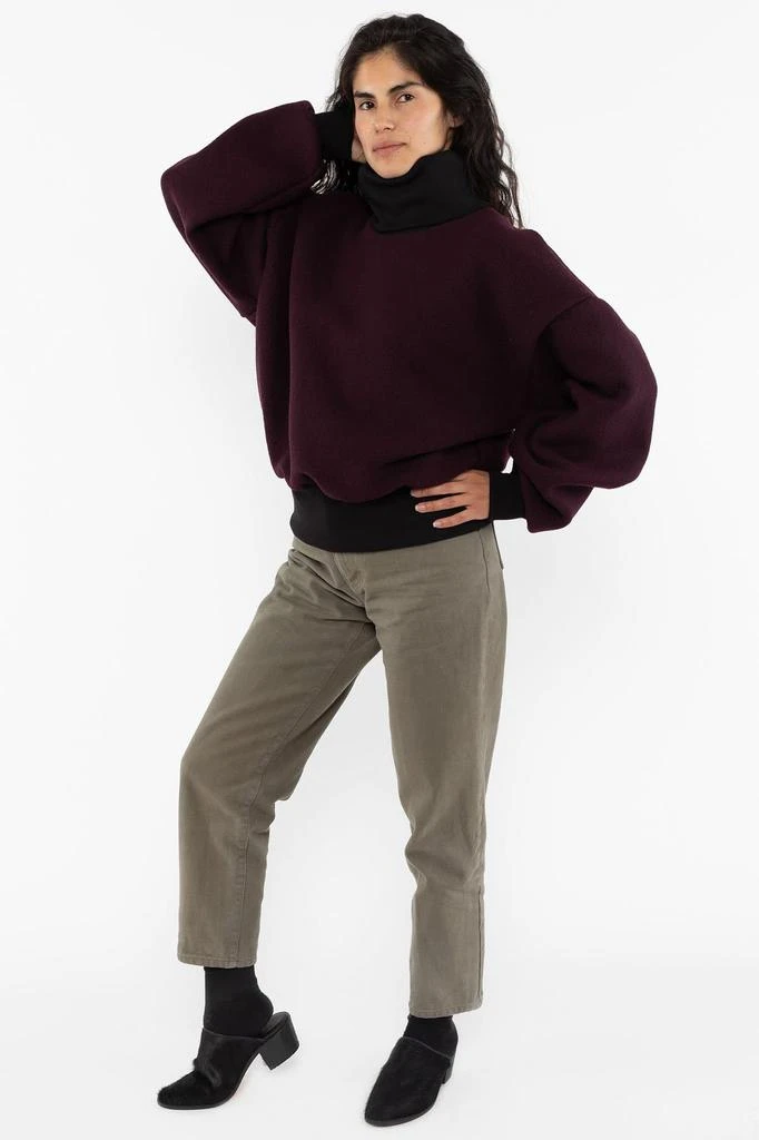 商品Los Angeles Apparel|RWHR313 - Wool Turtleneck Sweater with Heavy Cotton Rib,价格¥897,第5张图片详细描述