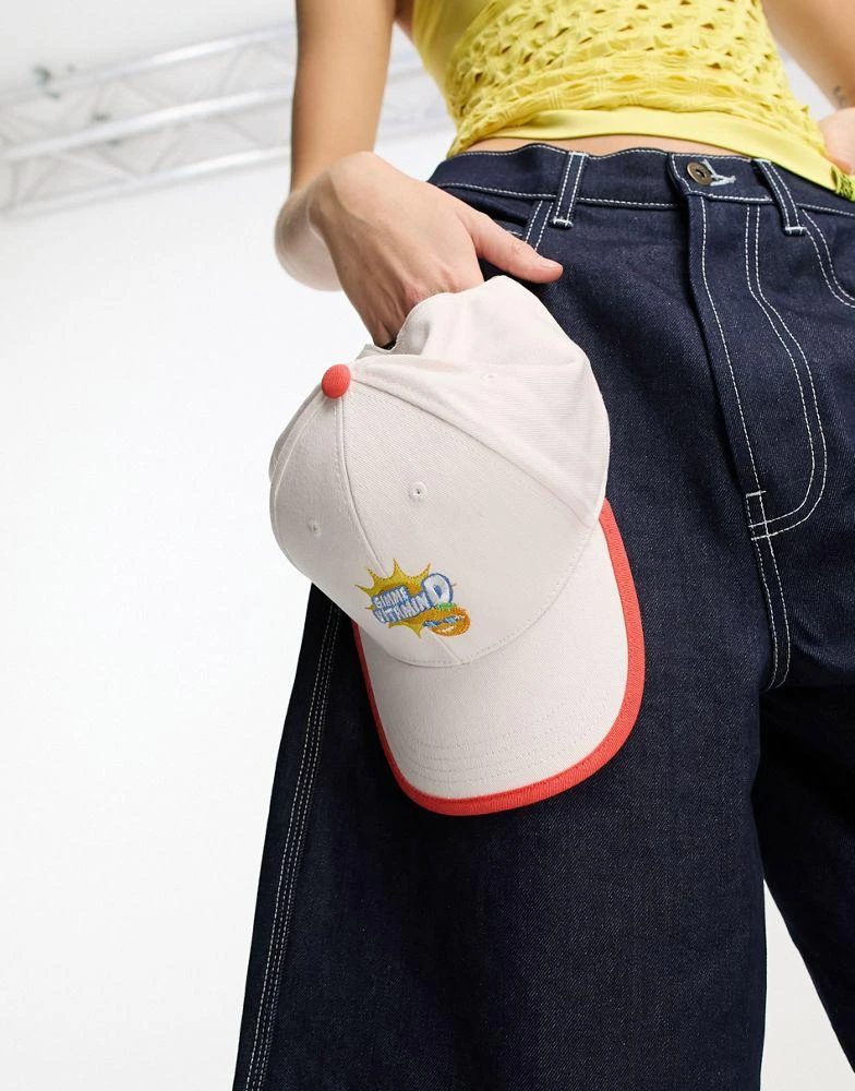 商品Skinnydip|Skinnydip Vitamin D slogan cap in white,价格¥89,第2张图片详细描述