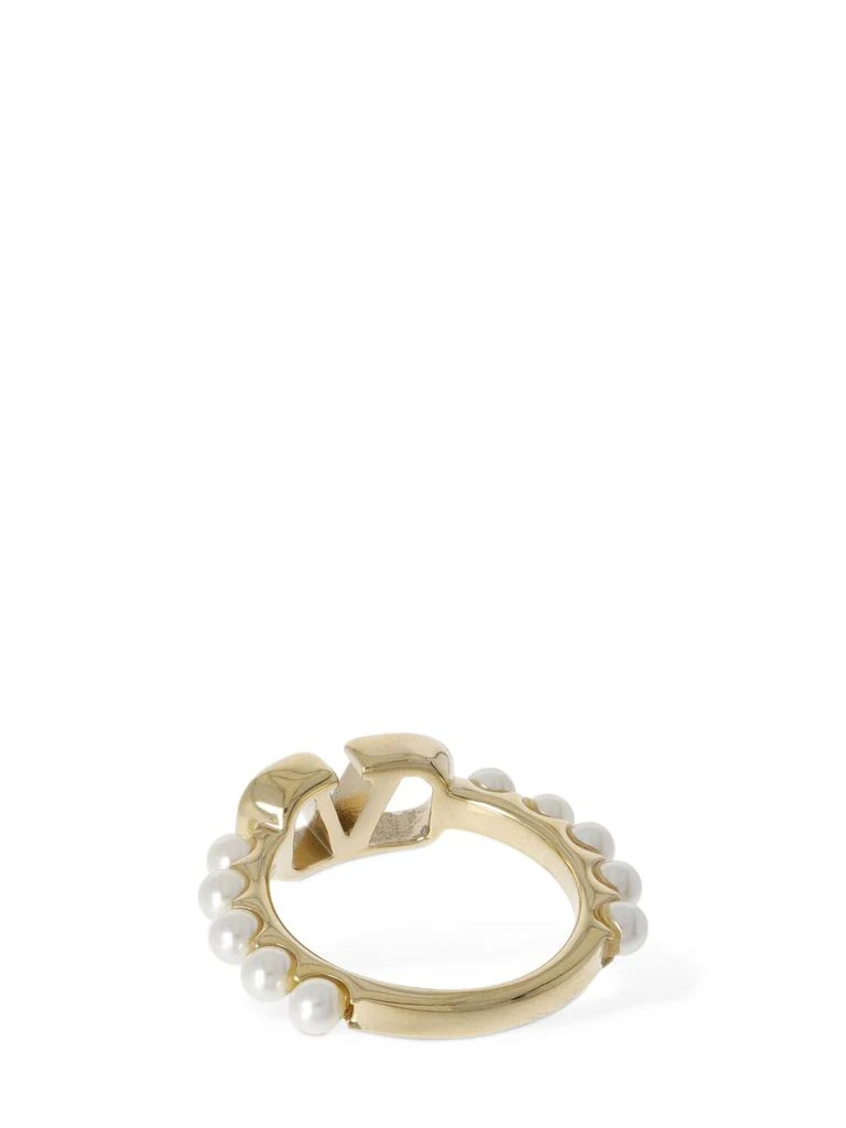 商品Valentino|V Logo Signature Faux Pearl Ring,价格¥1323,第3张图片详细描述