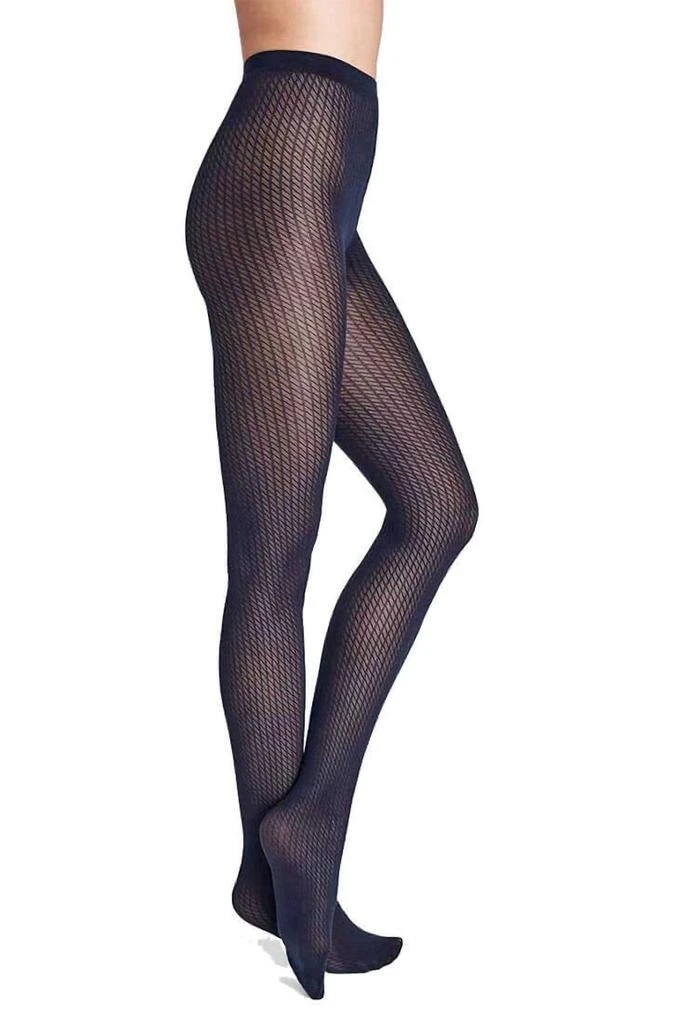 商品Wolford|Sasha Tights In Navy,价格¥370,第1张图片