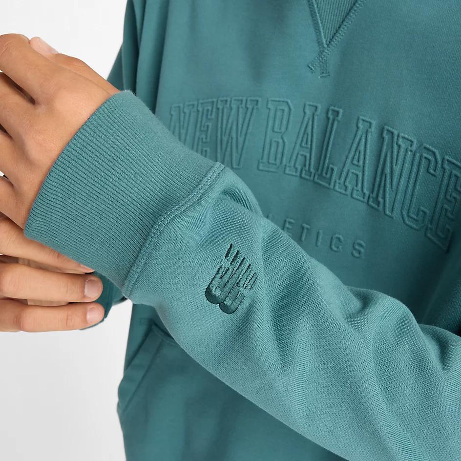 New Balance Embossed Varsity Hoodie - Hoodies - BeyondStyle