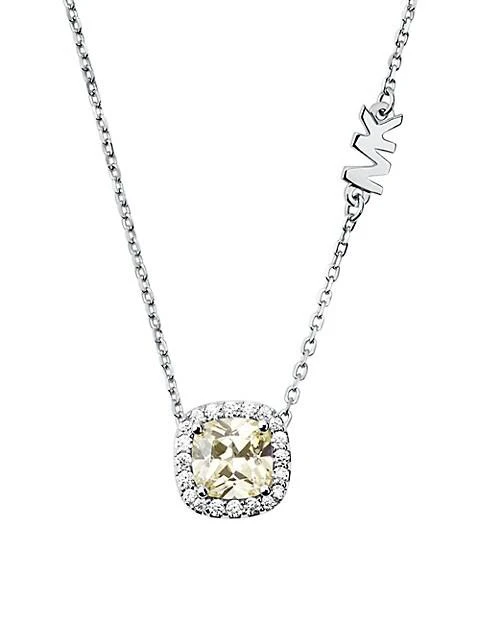 商品Michael Kors|Premium Sterling Silver & Cubic Zirconia Pendant Necklace,价格¥1120,第3张图片详细描述
