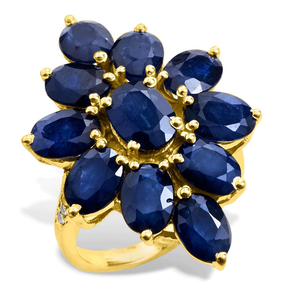 商品Savvy Cie Jewels|18K Gold Vermeil Flower Ring,价格¥599,第5张图片详细描述
