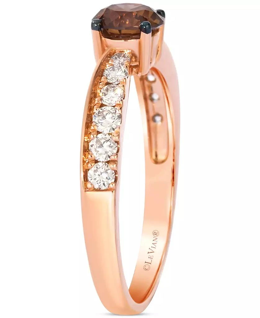 商品Le Vian|Chocolate Diamond & Nude Diamond Ring (7/8 ct. t.w.) in 14k Rose Gold,价格¥13454,第3张图片详细描述