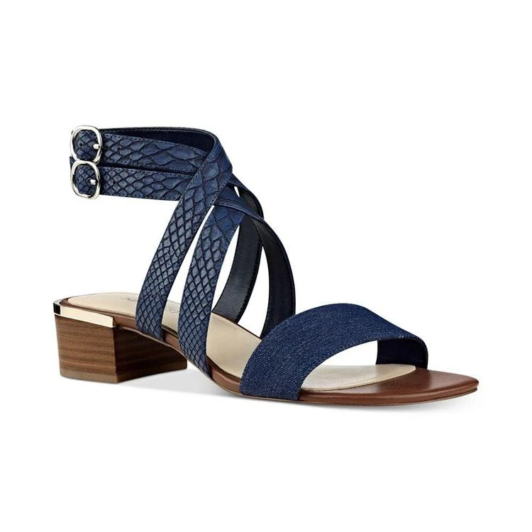 商品Nine West|Yesta Block-Heel Strappy Dress Sandals,价格¥232,第1张图片