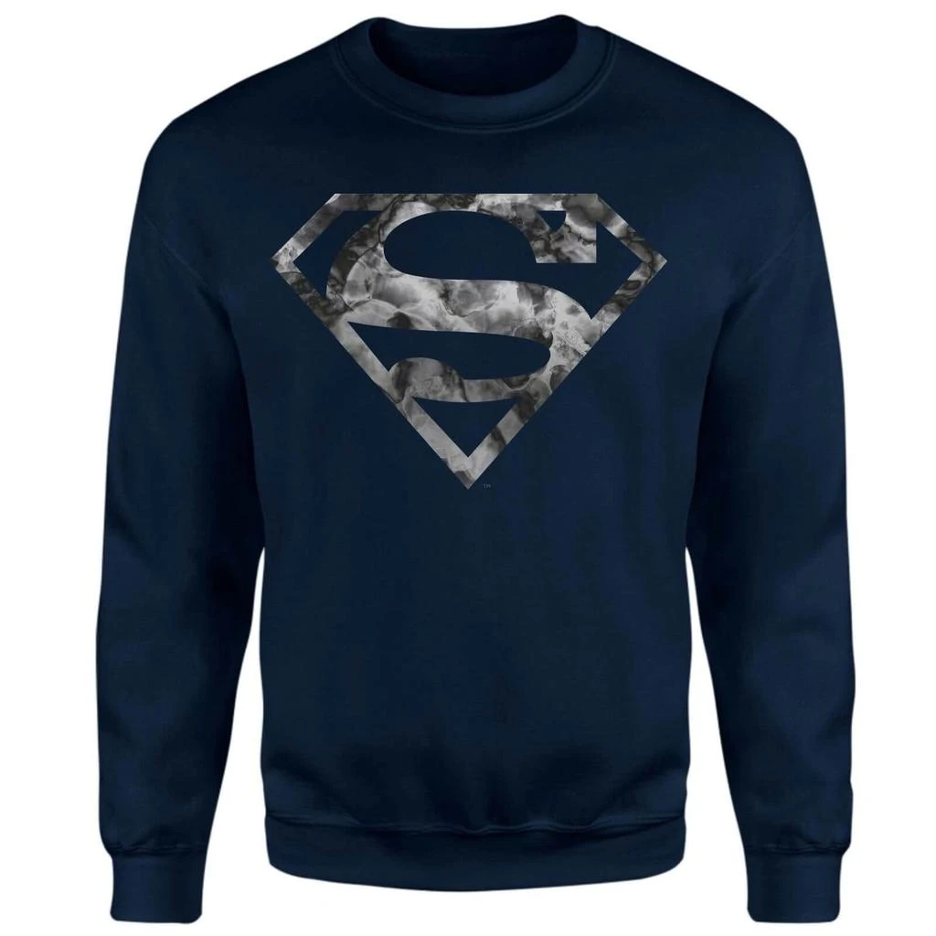 商品Original Hero|Marble Superman Logo Sweatshirt - Navy,价格¥344,第1张图片