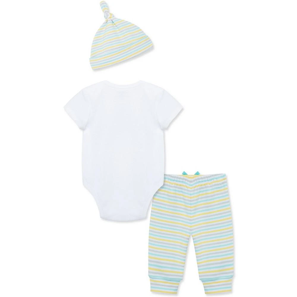 商品Little Me|Baby Boys and Baby Girls Easter Bodysuit, Pants, and Hat Set,价格¥209,第2张图片详细描述
