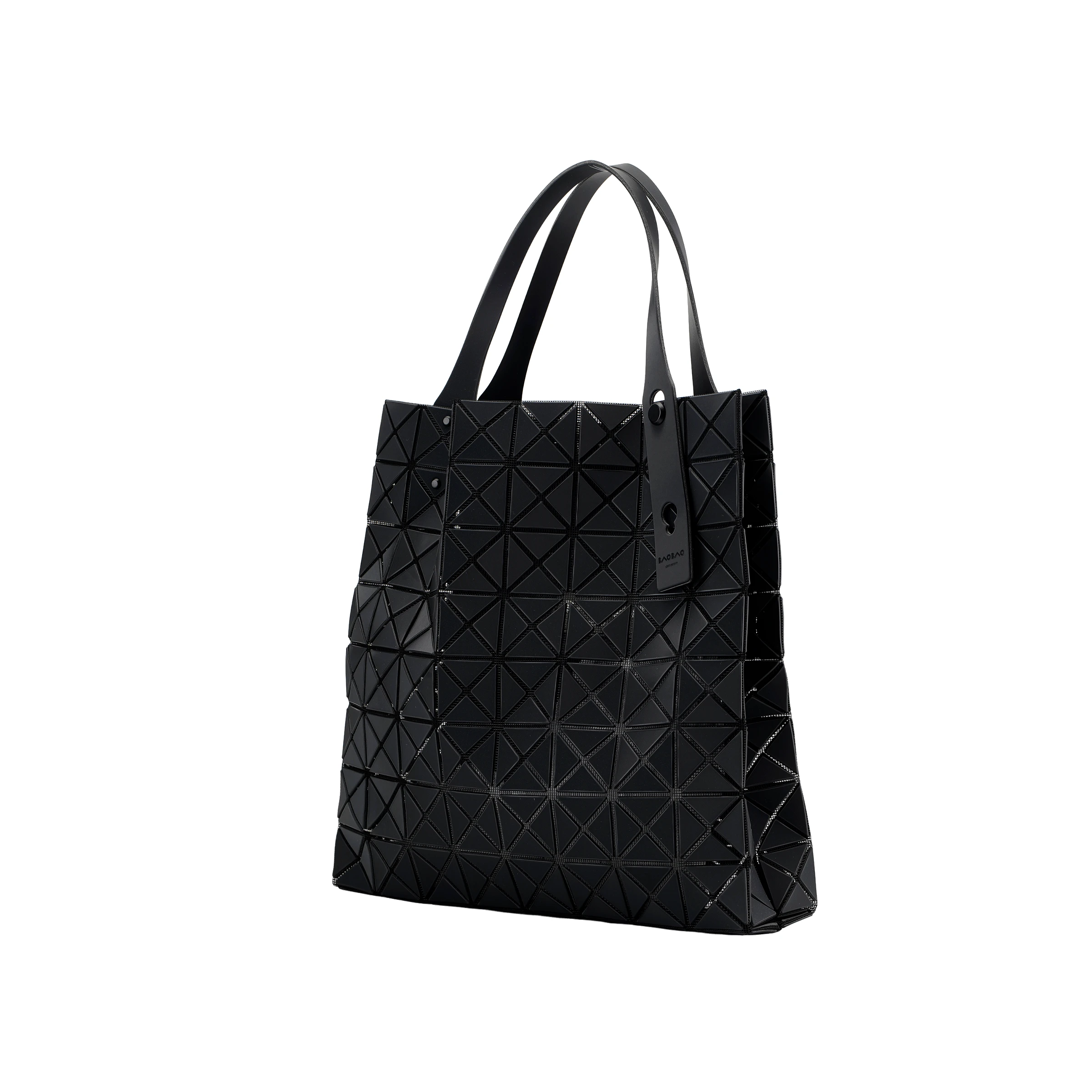 商品[国内直发] Issey Miyake|三宅一生 Prism 四月限定纯色简约金属质感 聚酯纤维 托特包Tote包购物袋手提包 女款 黑色,价格¥3926,第4张图片详细描述