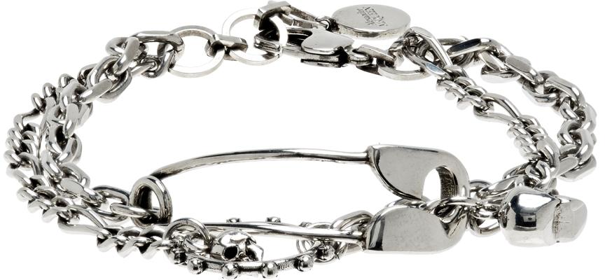 Silver Safety Pin Bracelet商品第1张图片规格展示