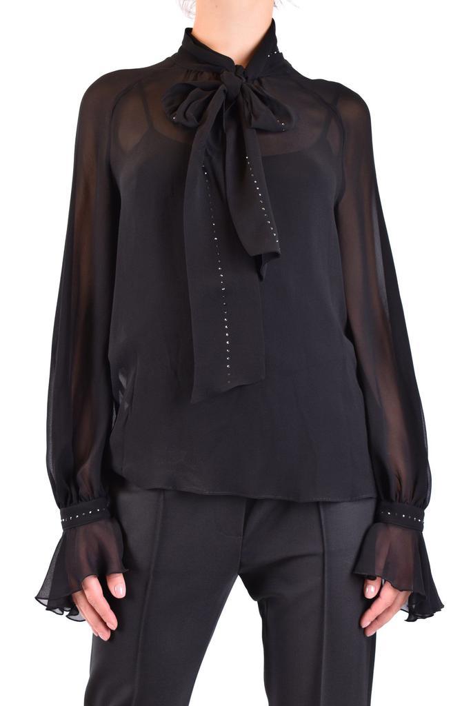 商品Max Mara|Max Mara Womens Black Silk Blouse,价格¥5758,第1张图片