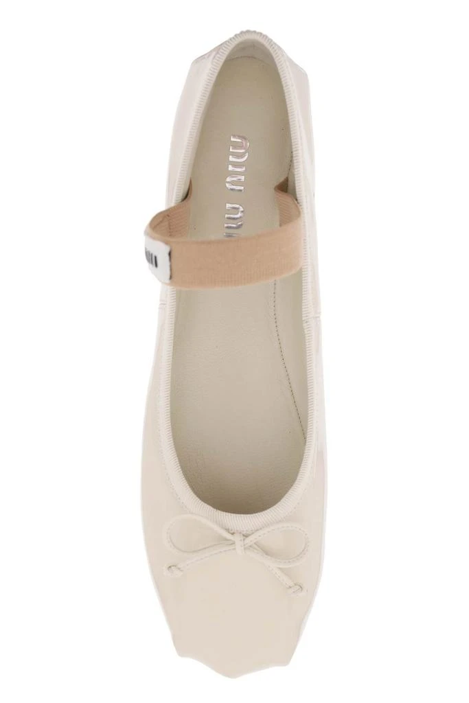 商品Miu Miu|Miu miu patent leather ballet flats,价格¥3426,第2张图片详细描述