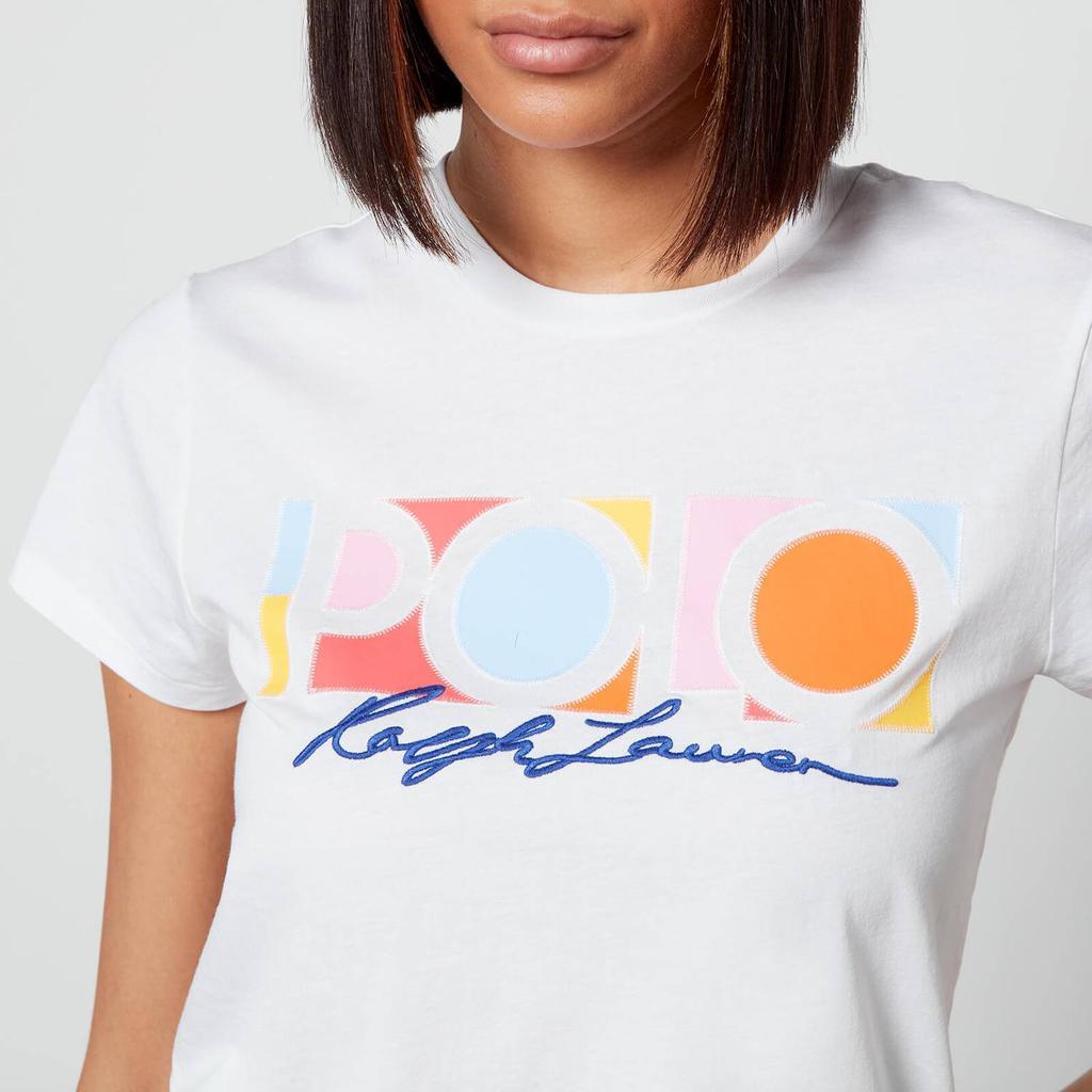 商品Ralph Lauren|Polo Ralph Lauren Women's Polo Logo T-Shirt - White,价格¥339,第6张图片详细描述