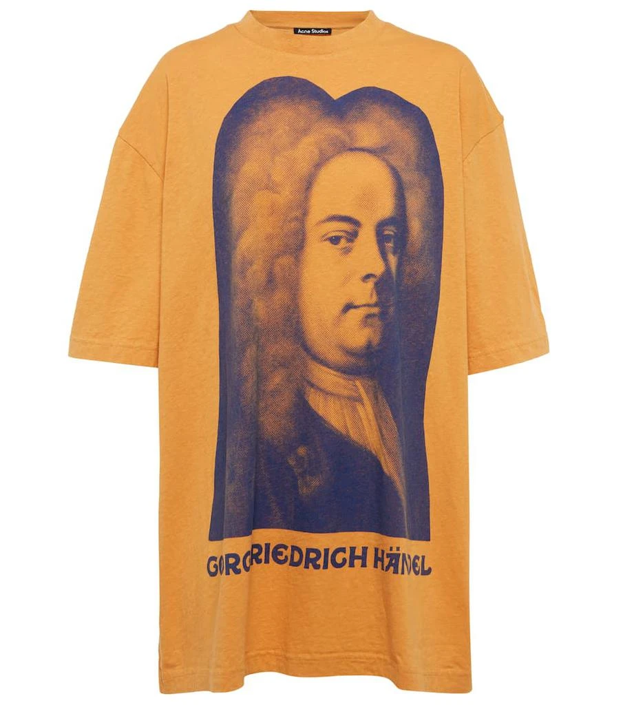 商品Acne Studios|Printed cotton jersey T-shirt,价格¥818,第1张图片