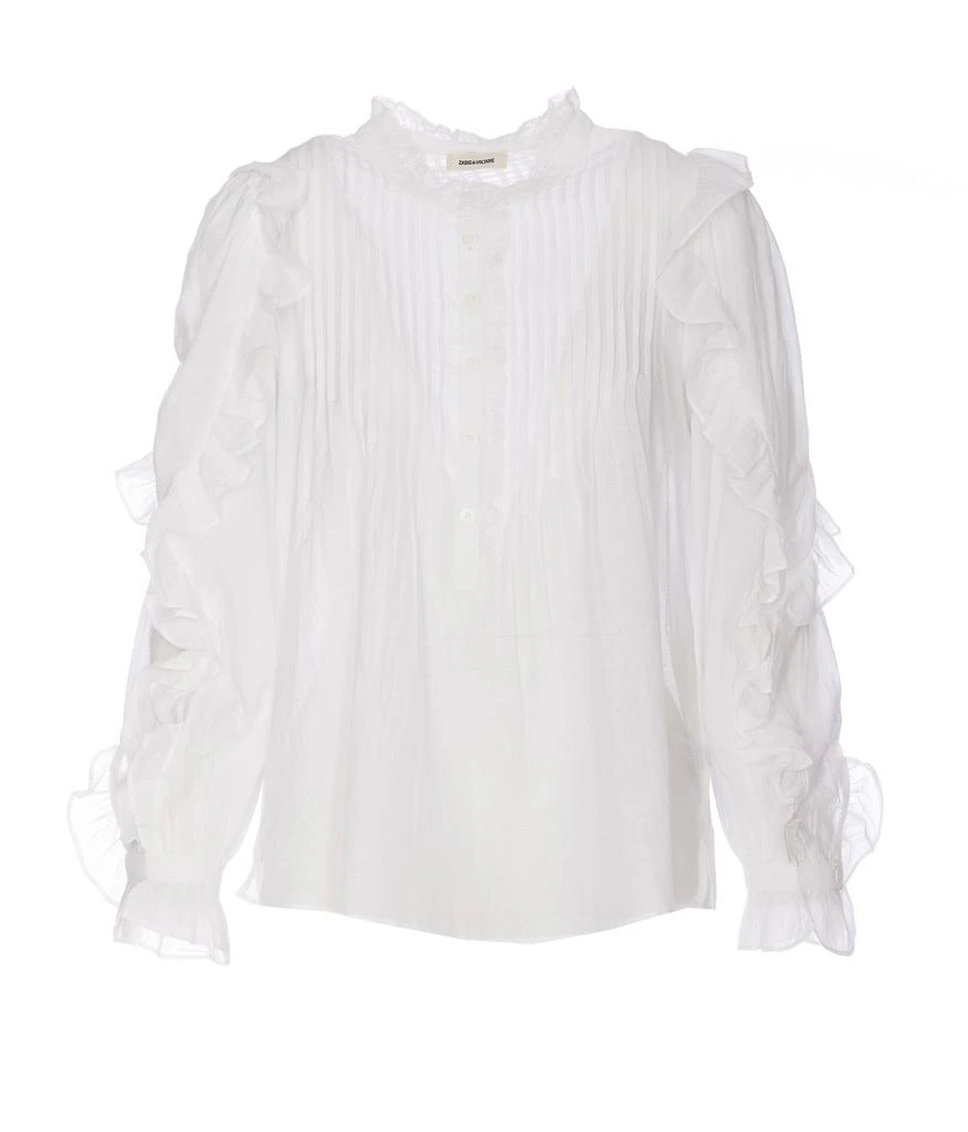 商品Zadig&Voltaire|Zadig & Voltaire Ruffle Buttoned Shirt,价格¥1690-¥1920,第1张图片