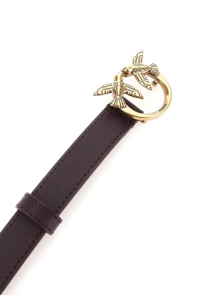 商品PINKO|Pinko Love Birds Leather Thin Belt,价格¥370,第3张图片详细描述