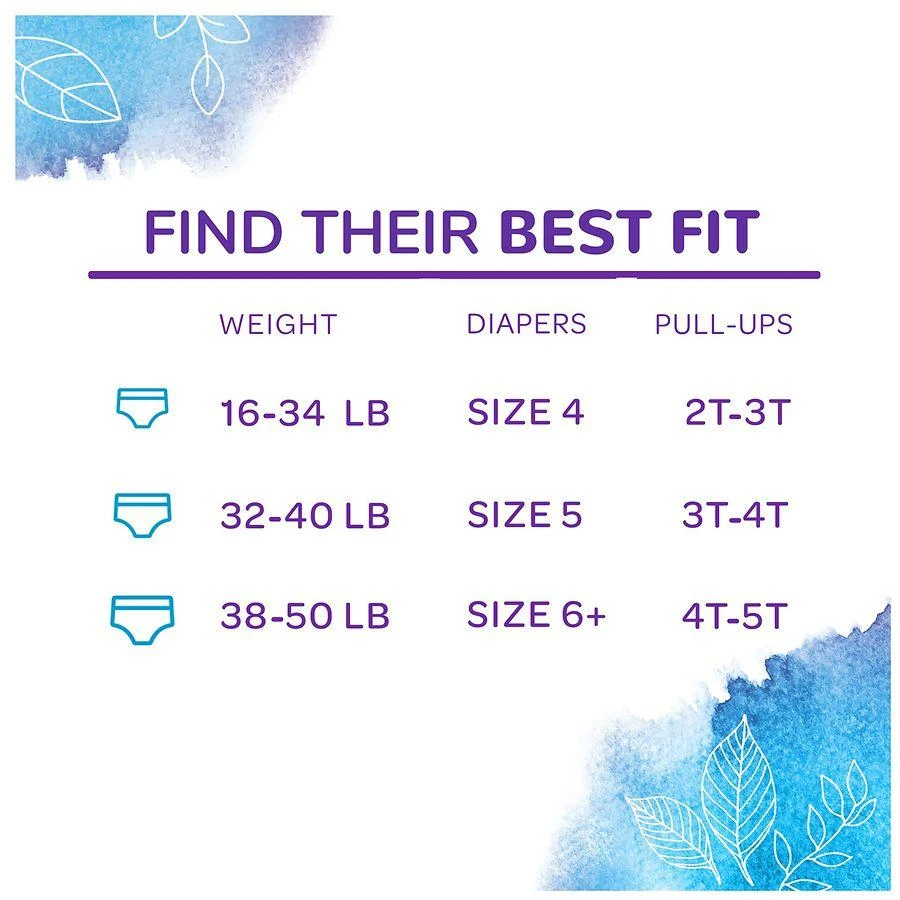 商品Huggies Pull-Ups|New Leaf Boys' Disney Frozen Potty Training Pants 2T-3T,价格¥112,第4张图片详细描述