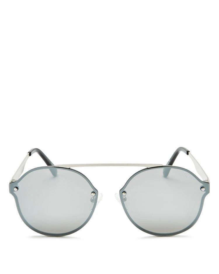 商品Quay|Women's Camden Heights Mirrored Round Sunglasses, 64mm,价格¥445,第1张图片