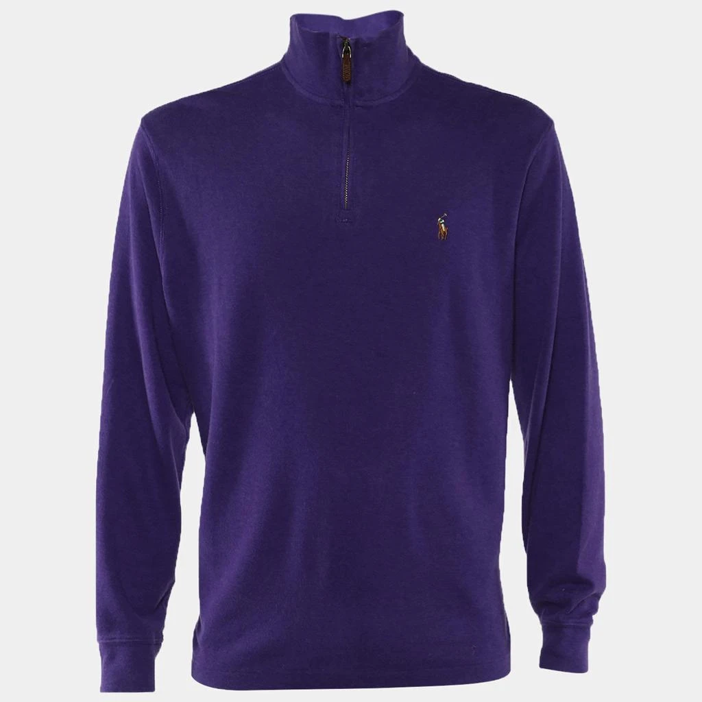 商品[二手商品] Ralph Lauren|Polo Ralph Lauren Purple Cotton Turtleneck Long Sleeve Sweater L,价格¥777,第1张图片