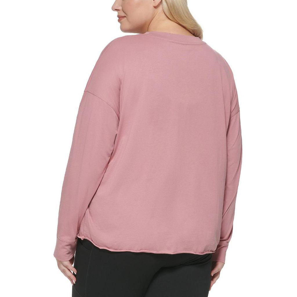 商品Calvin Klein|Calvin Klein Performance Womens Plus Cotton Active Pullover Top,价格¥195,第4张图片详细描述