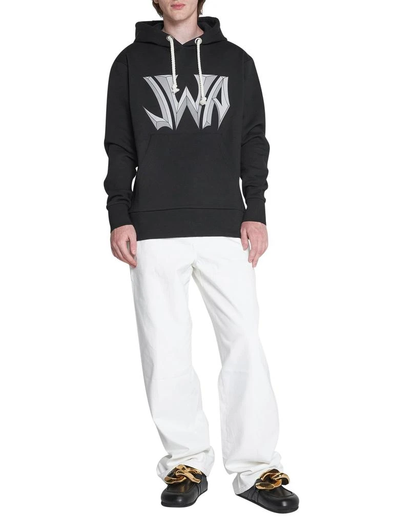 商品JW Anderson|JW Anderson Logo Printed Drawstring Hoodie,价格¥1346,第4张图片详细描述