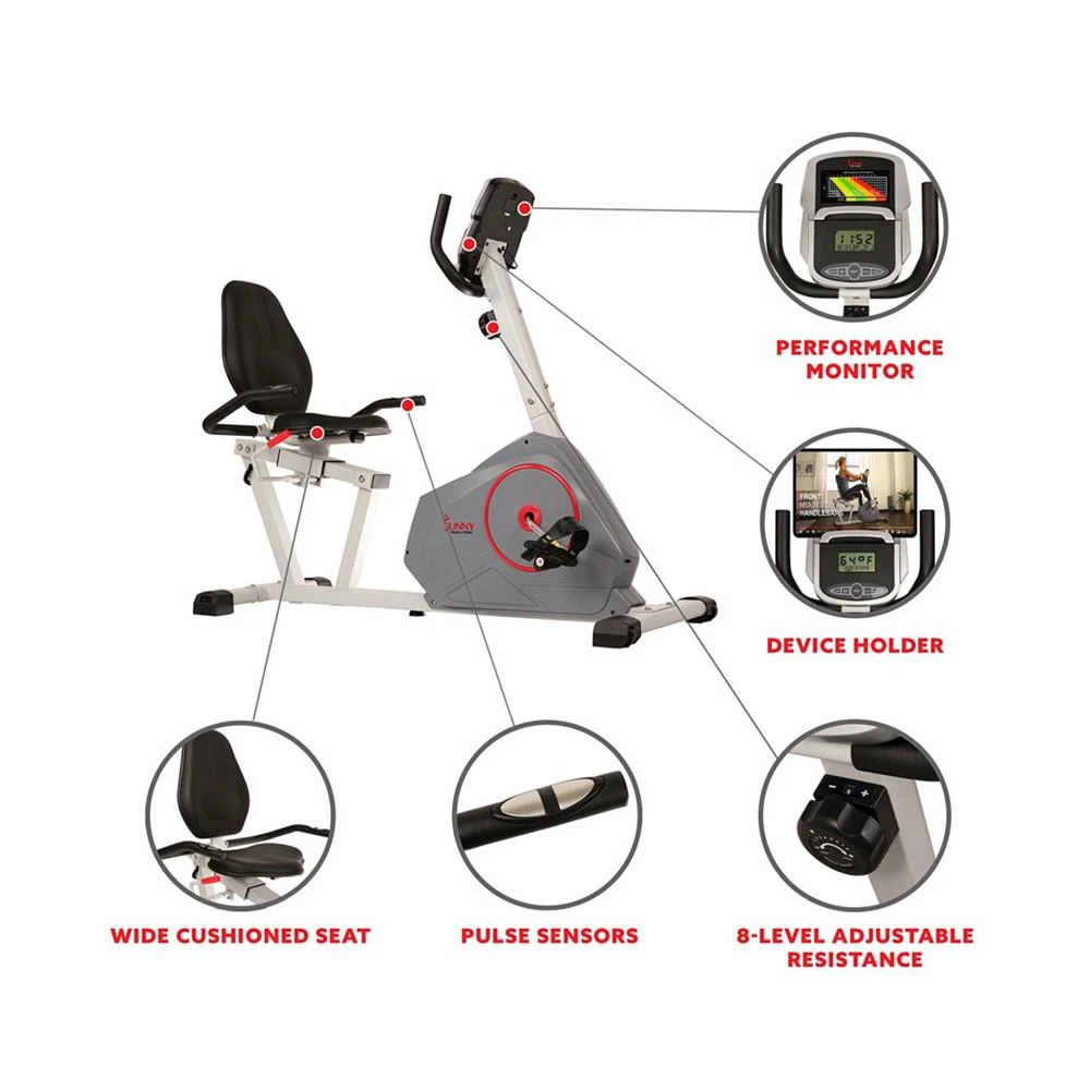 商品Sunny Health & Fitness|Recumbent Bike, Sf-Rb4953,价格¥4591,第3张图片详细描述