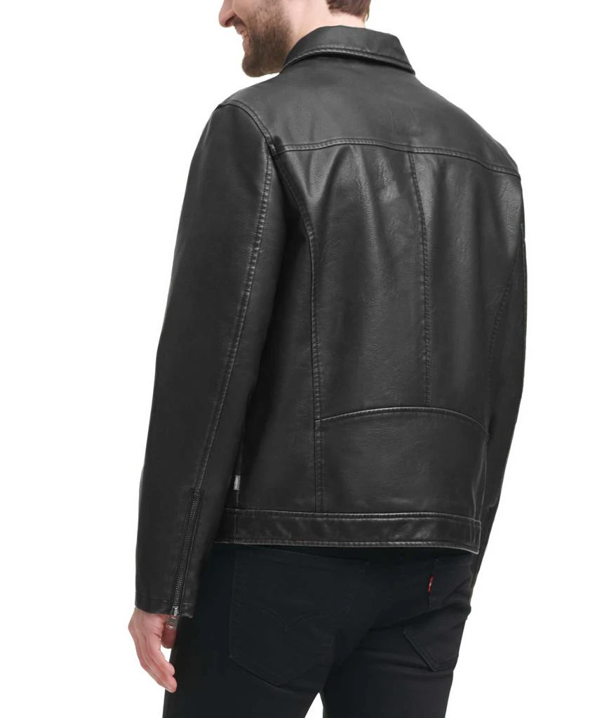 商品Levi's|Faux Leather Jacket w/ Laydown Collar,价格¥944,第2张图片详细描述