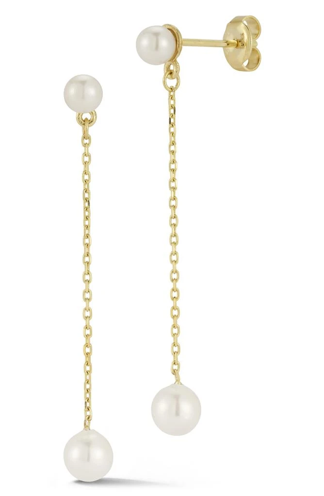 商品Ember Fine Jewelry|14K Gold Cultured Pearl Drop Earrings,价格¥2623,第1张图片