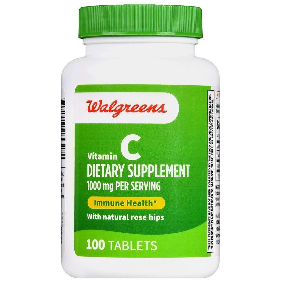 商品Walgreens|Vitamin C 1000 mg Tablets (100 days),价格¥126,第2张图片详细描述