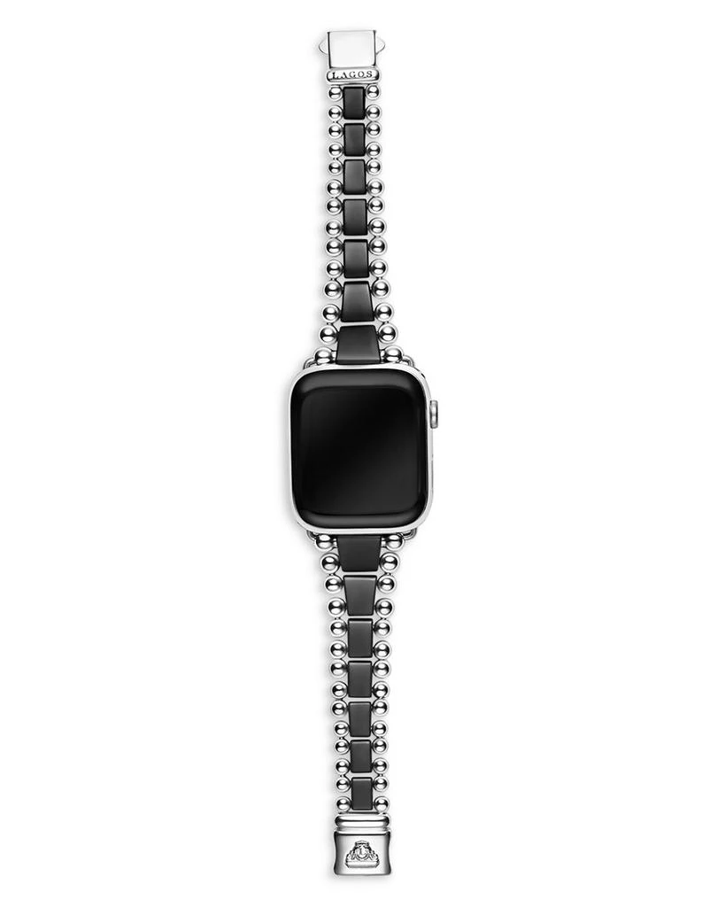 Smart Caviar Black Ceramic & Stainless Steel Apple™ Watch Bracelet, 42mm - Exclusive 商品