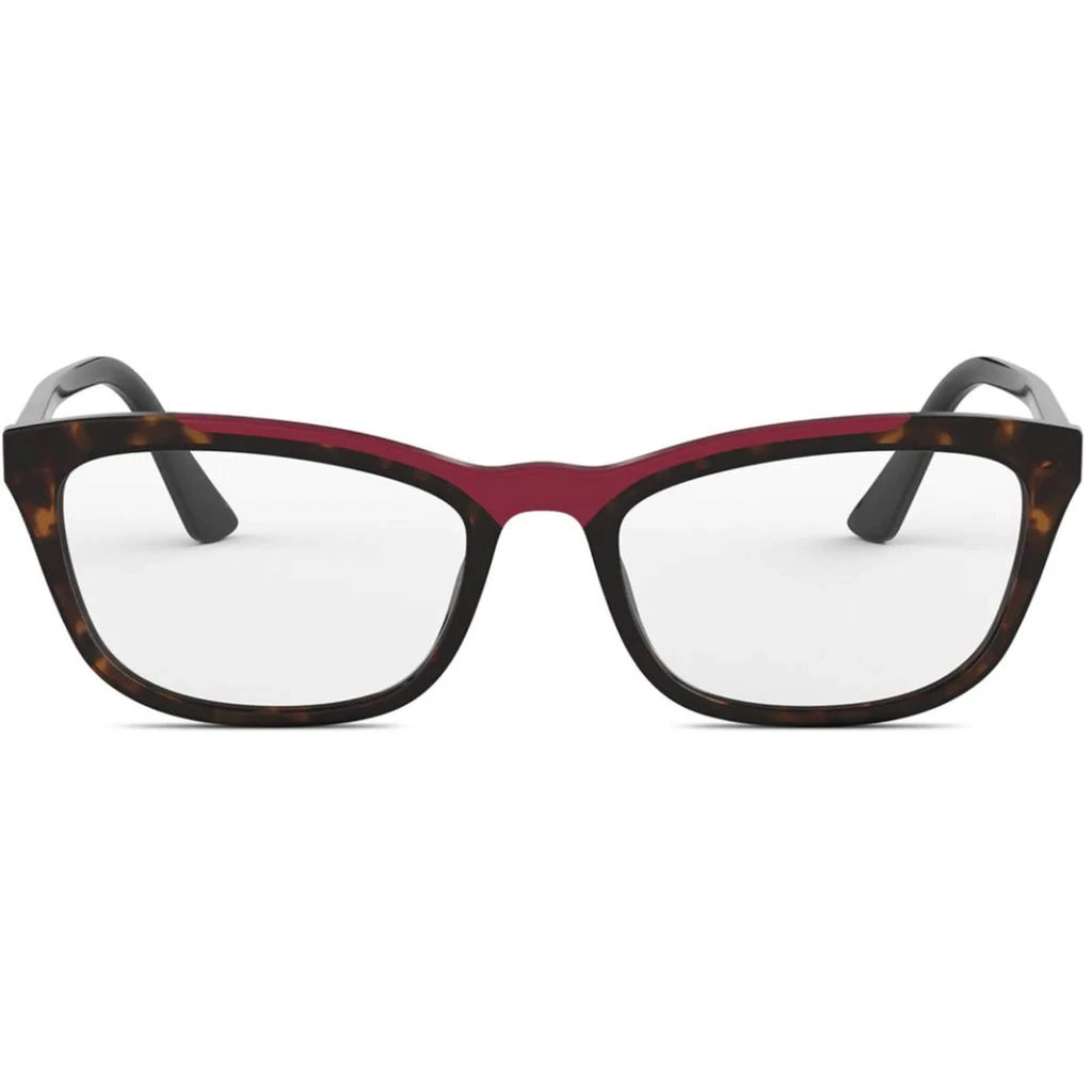 商品Prada|Prada Women's Eyeglasses - Havana Red Rectangular Frame | PRADA 0PR10VV 3201O154,价格¥647,第2张图片详细描述