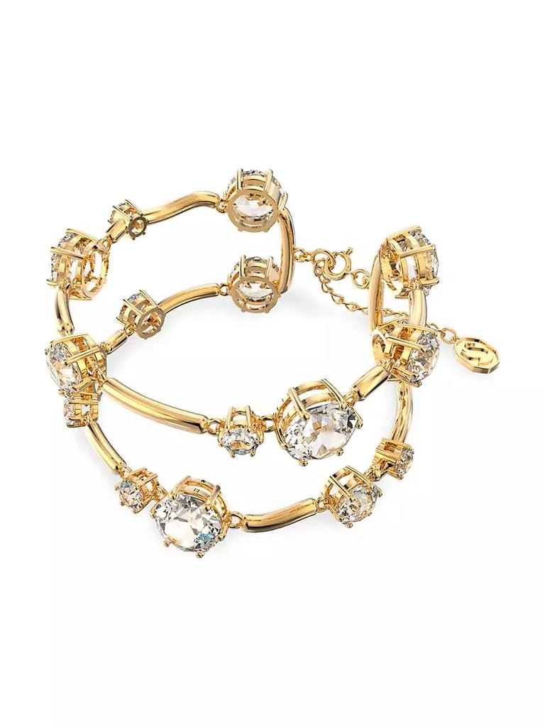 商品Swarovski|Constella Swarovski Crystal Goldplated Bangle Bracelet,价格¥2108,第1张图片