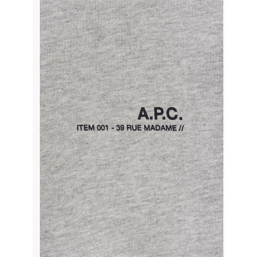 商品A.P.C.|A.P.C. 男士卫衣 COFBQH27672PLB-0 灰色,价格¥828,第5张图片详细描述