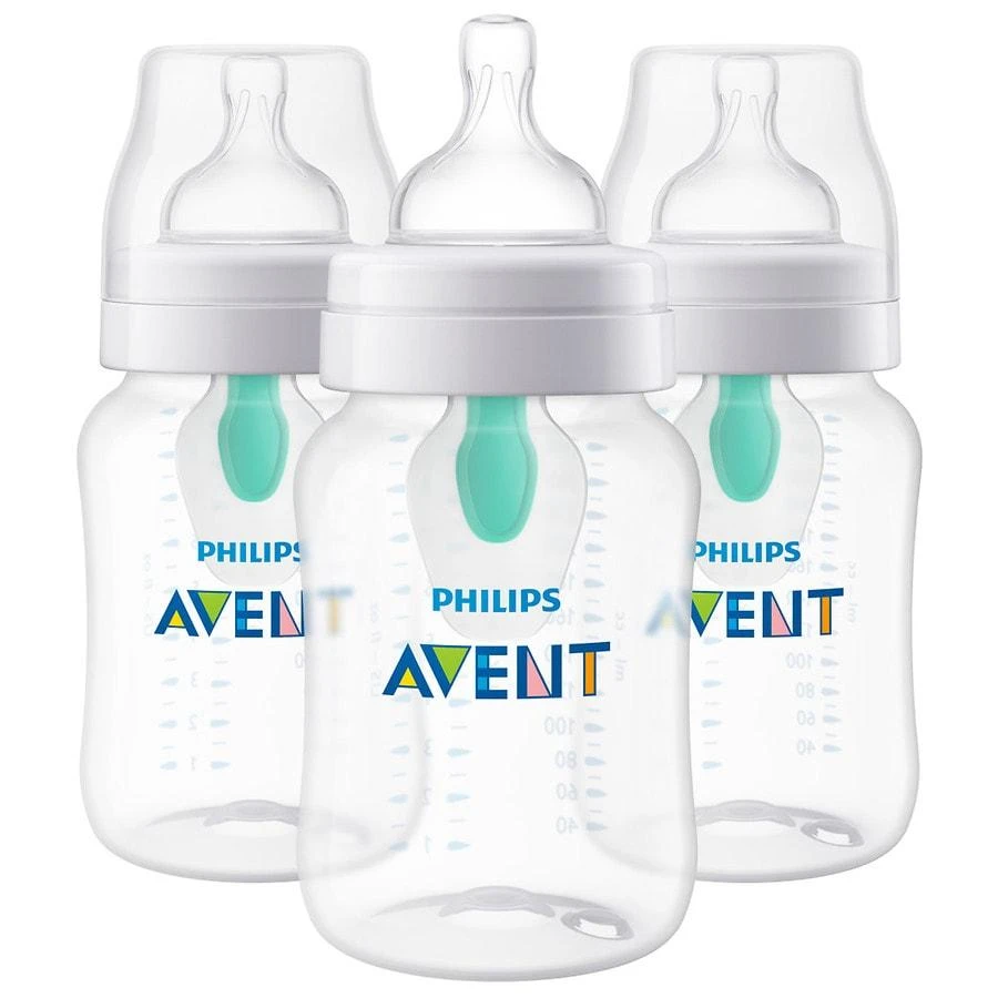 商品Philips|Avent Anti-colic Bottle With AirFree Vent 9oz Clear (SCY703/03),价格¥167,第4张图片详细描述