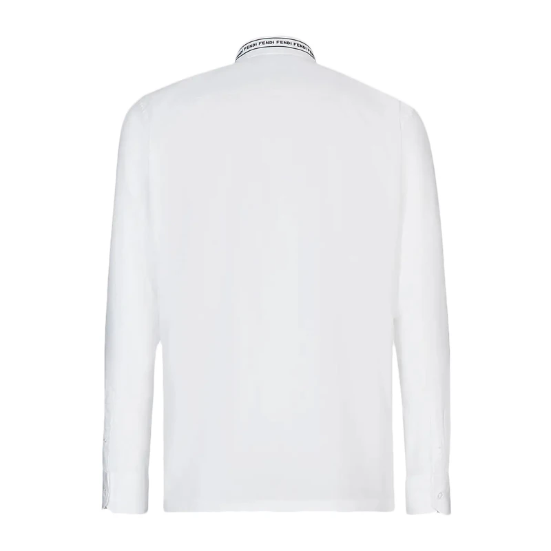 Fendi 男士白色徽标长袖衬衫 FS0896-AC2N-F0QA0 商品