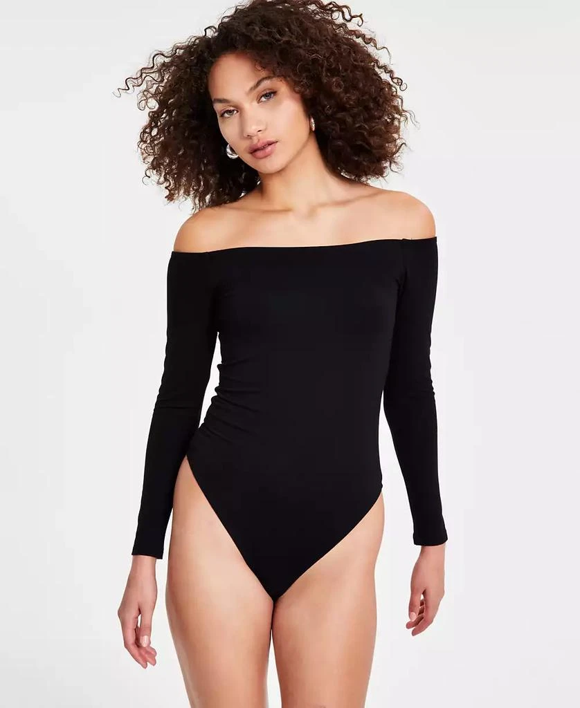 商品Bar III|Women's Off-The-Shoulder Jersey Bodysuit, Exclusively at Macy's,价格¥195,第3张图片详细描述