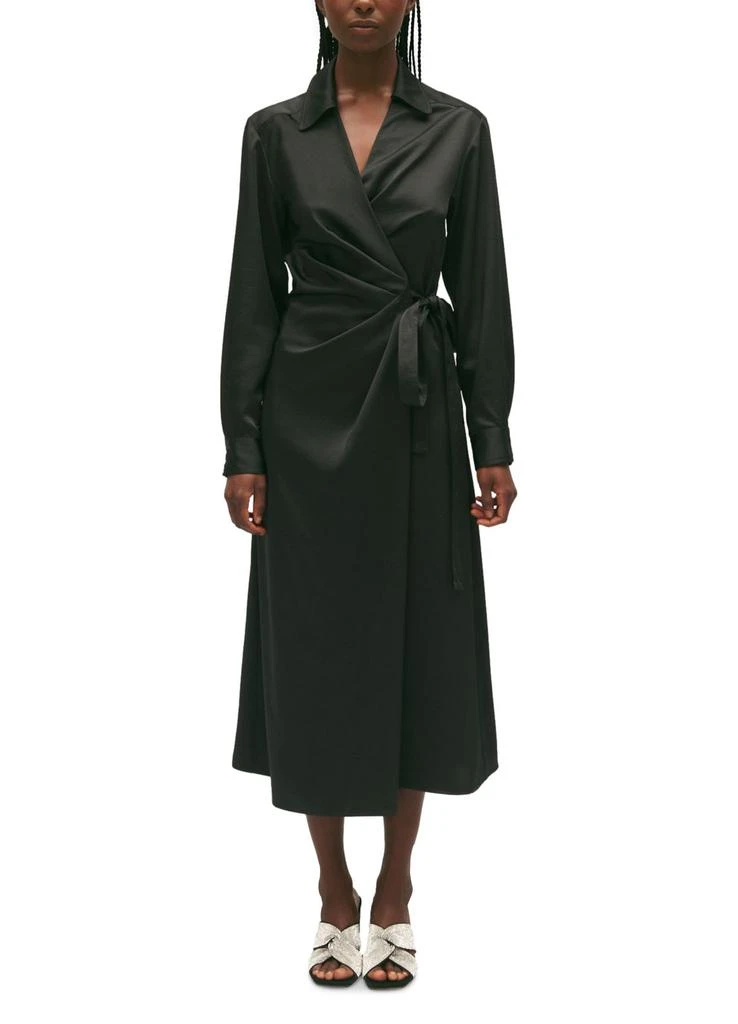 商品Claudie Pierlot|中长款围裹式连衣裙,价格¥4197,第2张图片详细描述